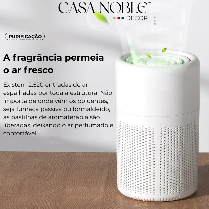 VivaAir™ – Purificador de Ar com Filtro HEPA e Aromaterapia