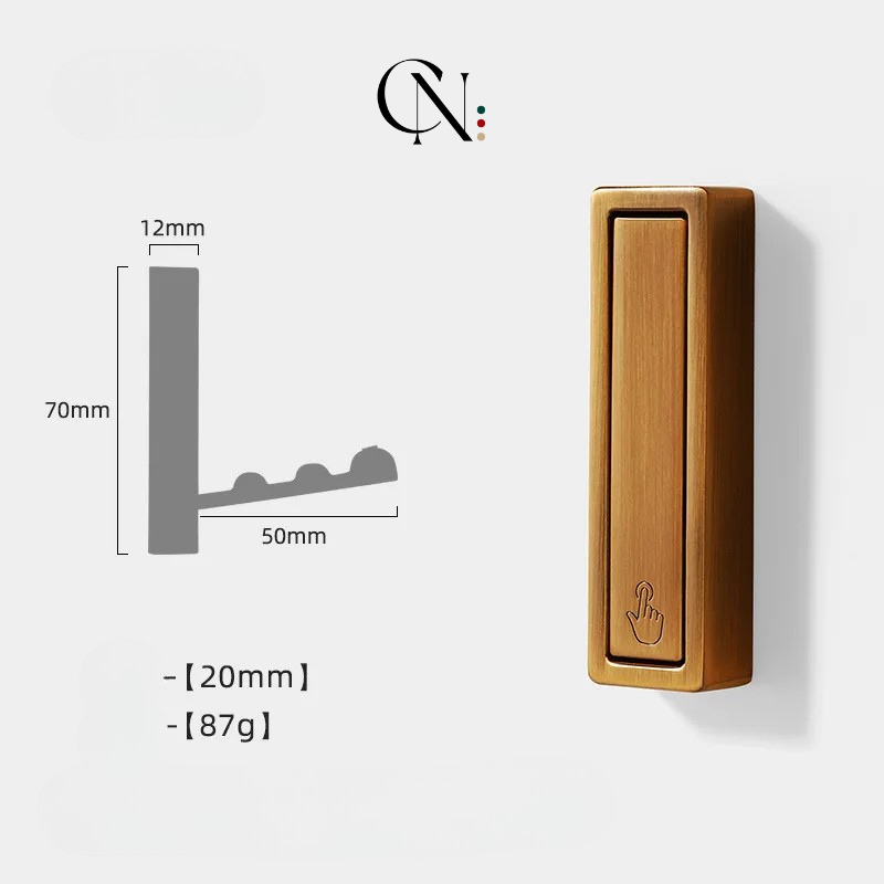 Gancho de Parede Dobrável em Aço Inoxidável