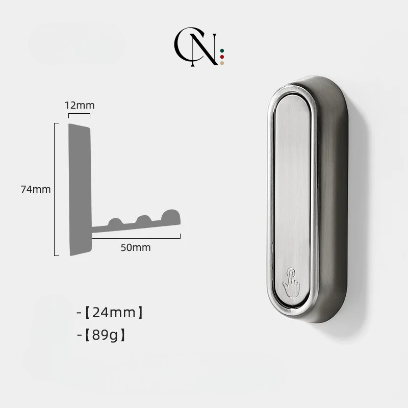 Gancho de Parede Dobrável em Aço Inoxidável