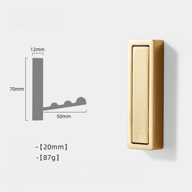 Gancho de Parede Dobrável em Aço Inoxidável