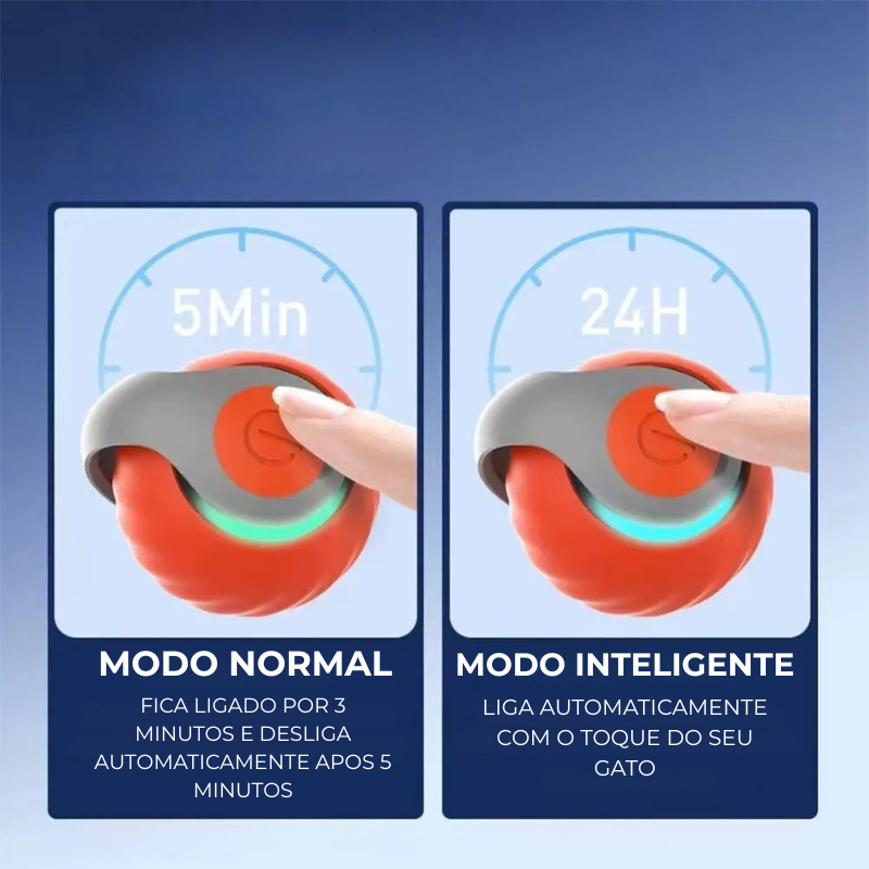 CatMotion™ – Bola Interativa Automática com Cauda Substituível