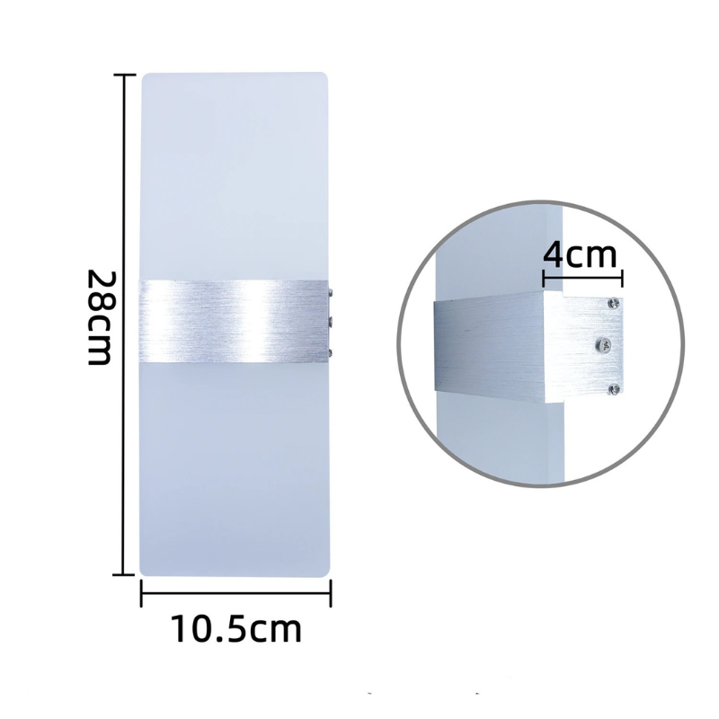 Arandela LED Minimalista Moderna Retangular