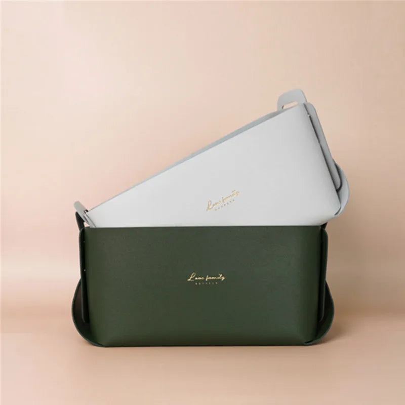 Bolsa Organizadora de Mesa em Couro PU