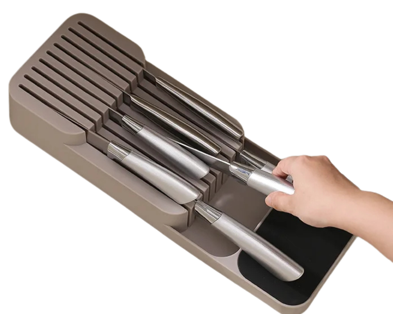 Organizador de Gaveta para Facas com Divisórias Antiderrapantes