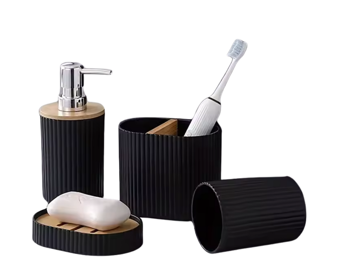 Conjunto de Acessórios para Banheiro com 4 Peças