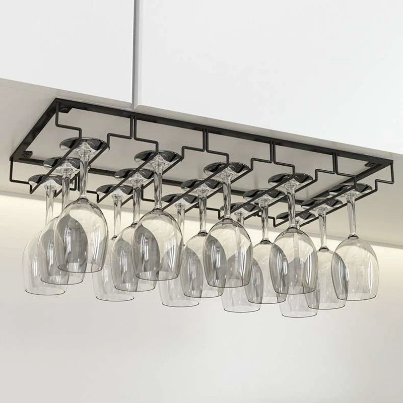 Suporte de Taças de Vinho Suspenso para Armário