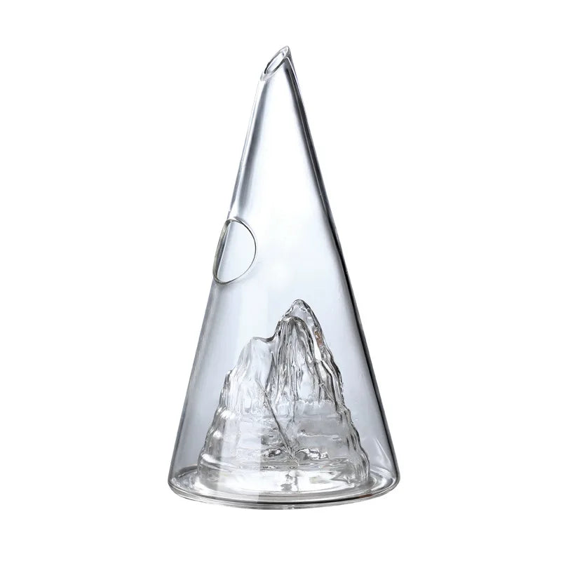 Decanter de Vidro Borossilicato com Design em Cascata Piramidal