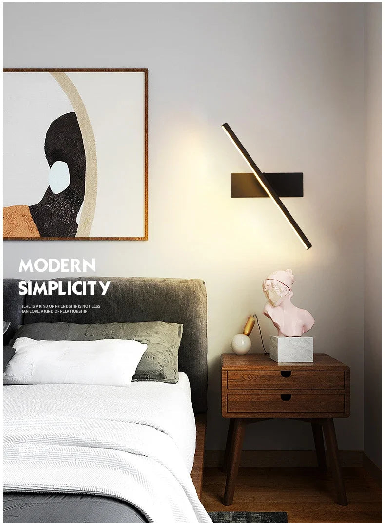 Arandela LED para Quarto com Ângulo Ajustável