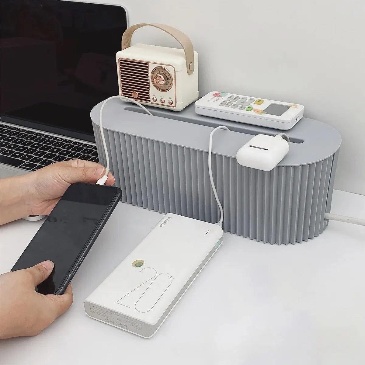 Caixa Organizadora CableTidy de Cabos com Tampa