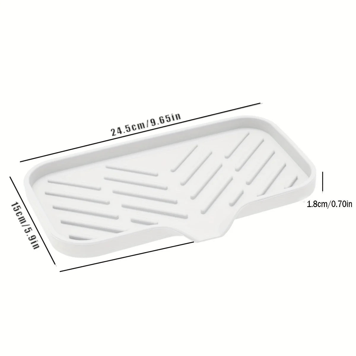 Bandeja de Silicone com Dreno para Pia
