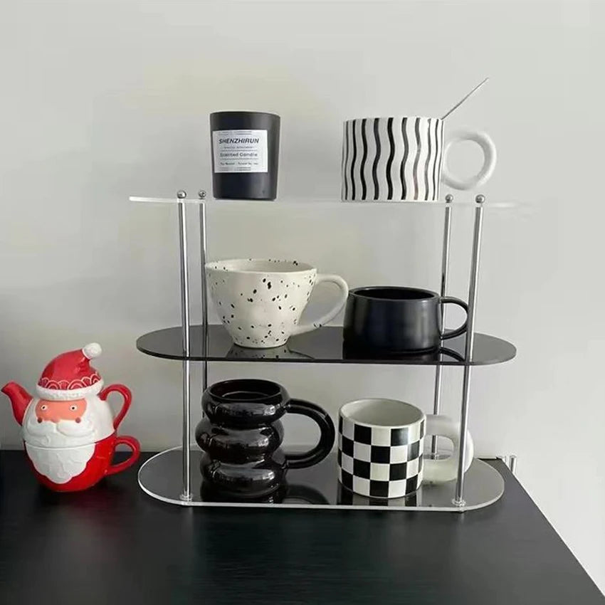 Lustra – Organizador de Acrílico Multi-Camadas Estilo Ins para Maquiagem, Joias e Decoração