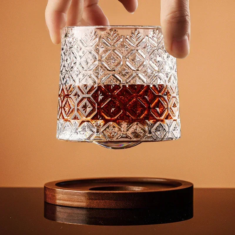 Orbisu – Copo de Cristal Rotativo para Whisky