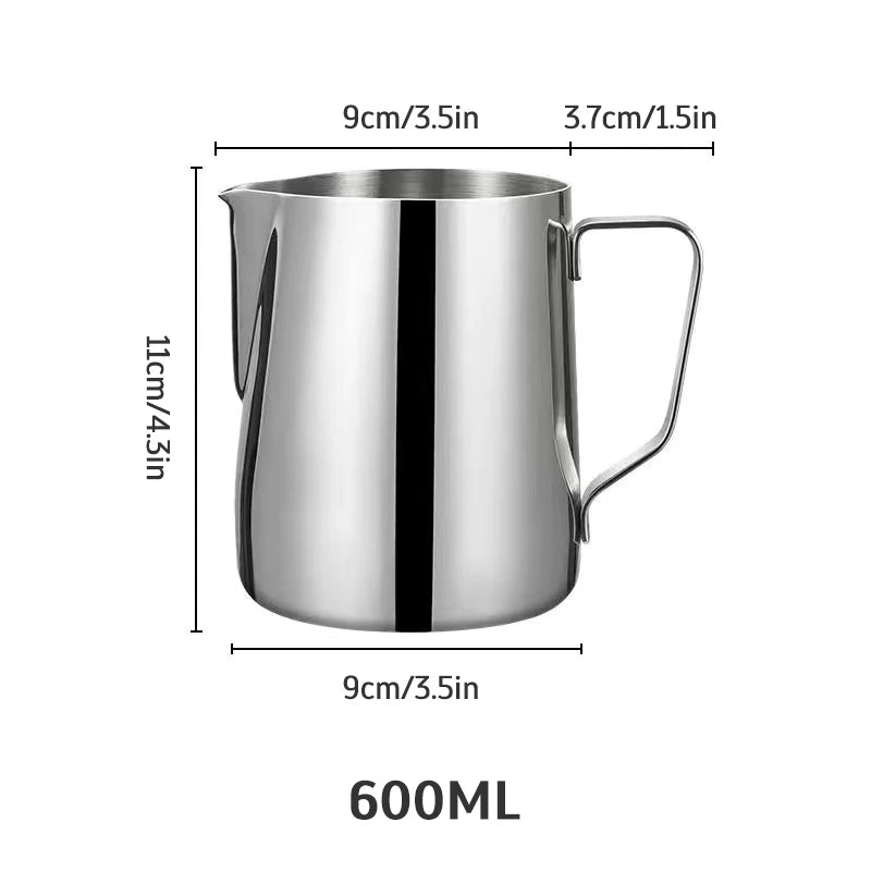 Jarra de Aço Inox para Espumar Leite Profissional