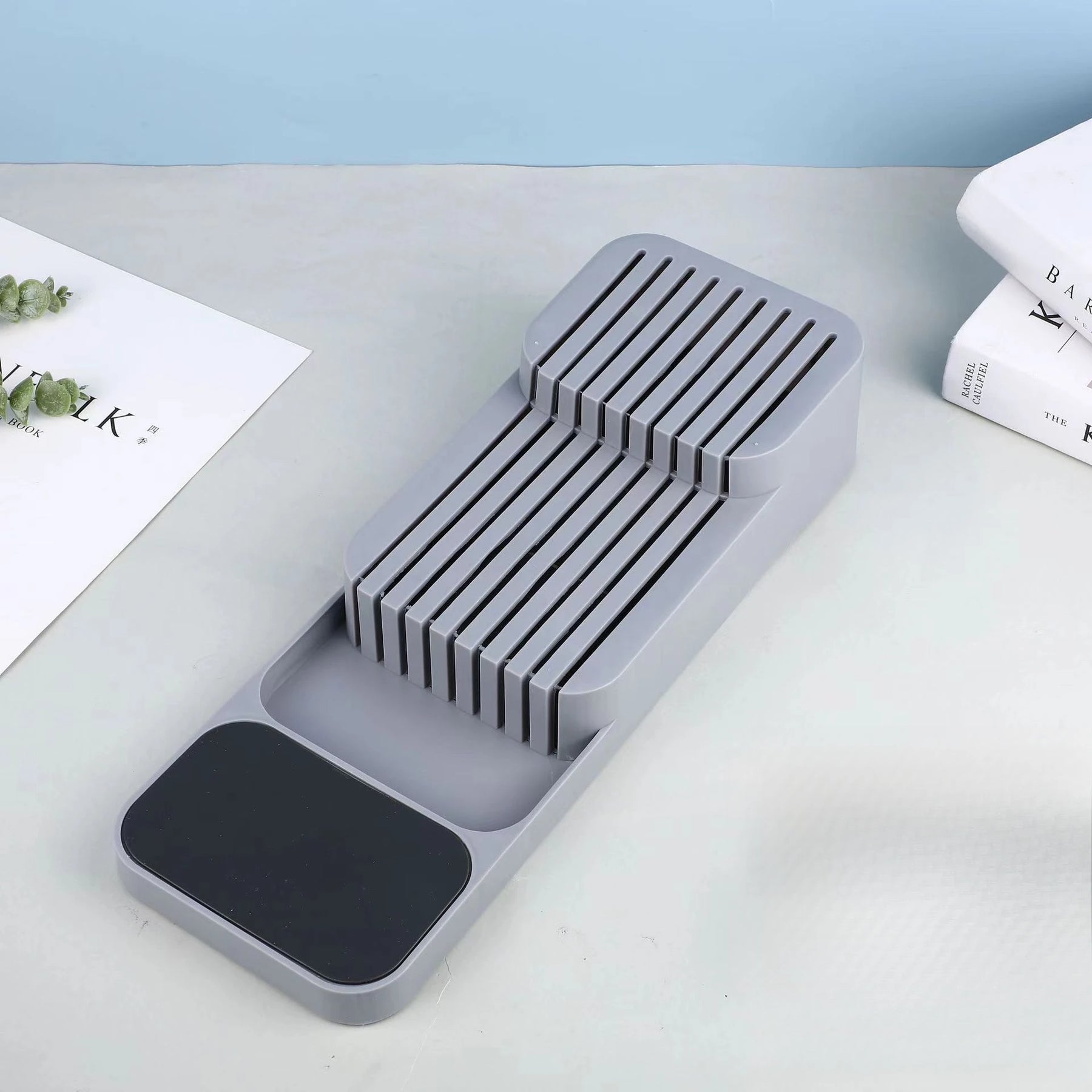 Organizador de Gaveta para Facas com Divisórias Antiderrapantes