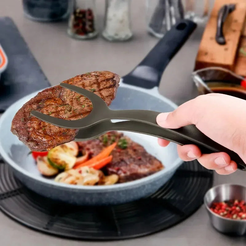 Espátula Pinça 2 em 1 para Cozinha