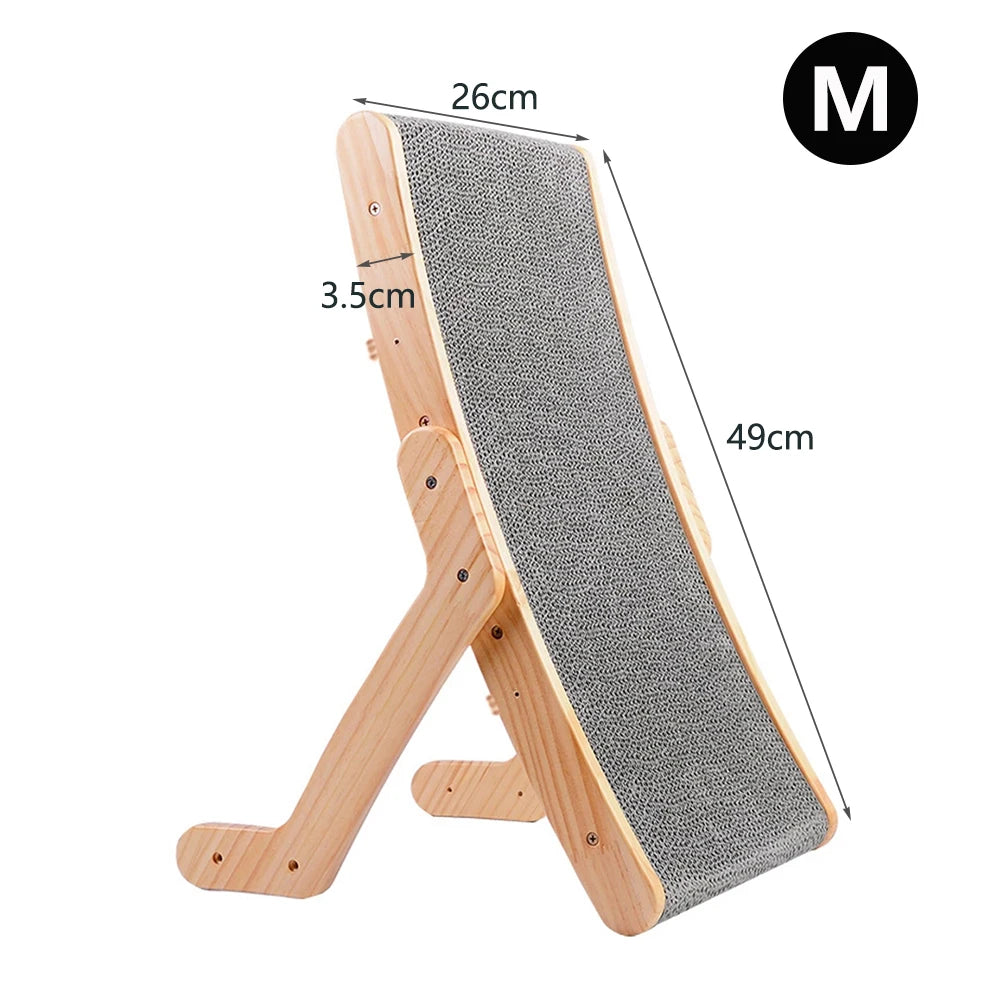 Moggie – Arranhador 3 em 1 com Cama, Quadro de Madeira e Placa Removível para Gatos