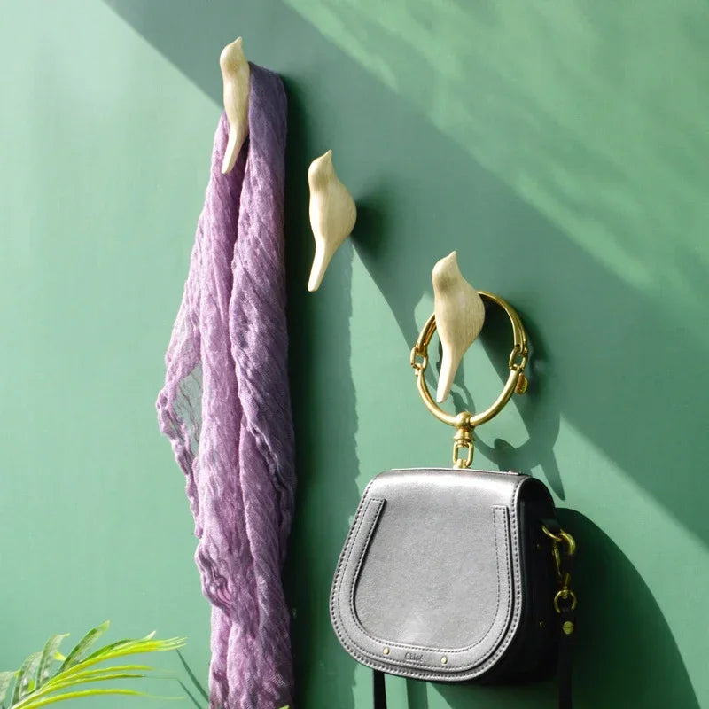 Gancho Birdy Hook de Parede Decorativo em Formato de Pássaro