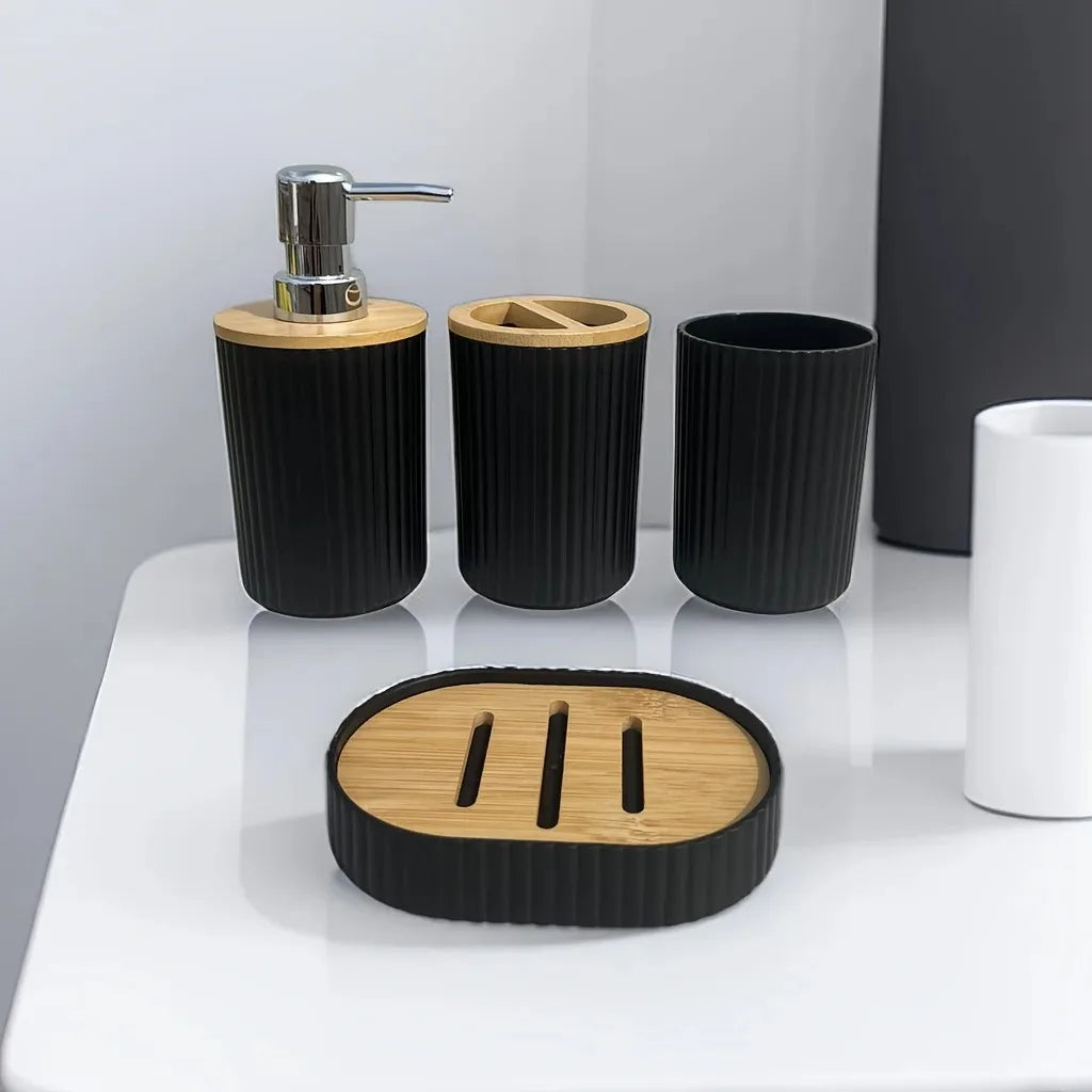 Conjunto de Acessórios para Banheiro com 4 Peças