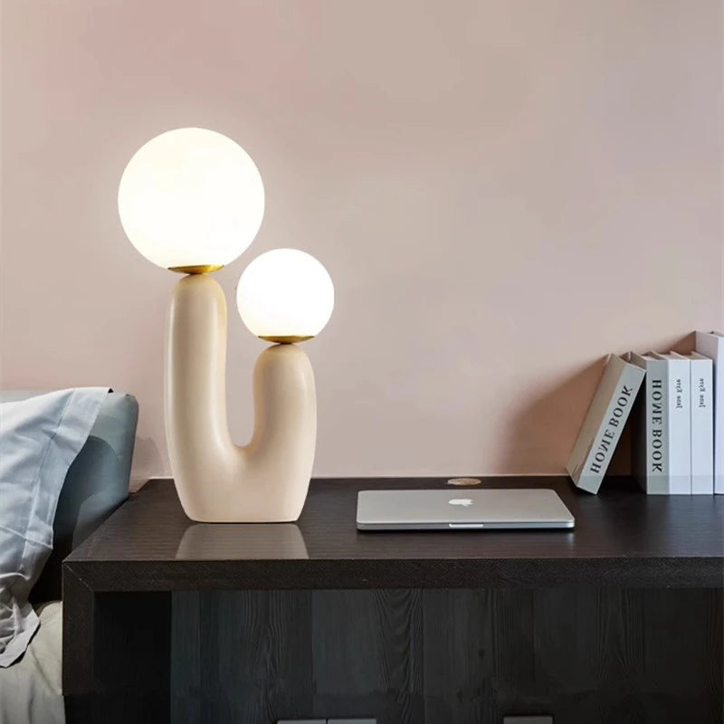 Nordic Duo – Luminária de Mesa Nórdica para Quarto e Sala