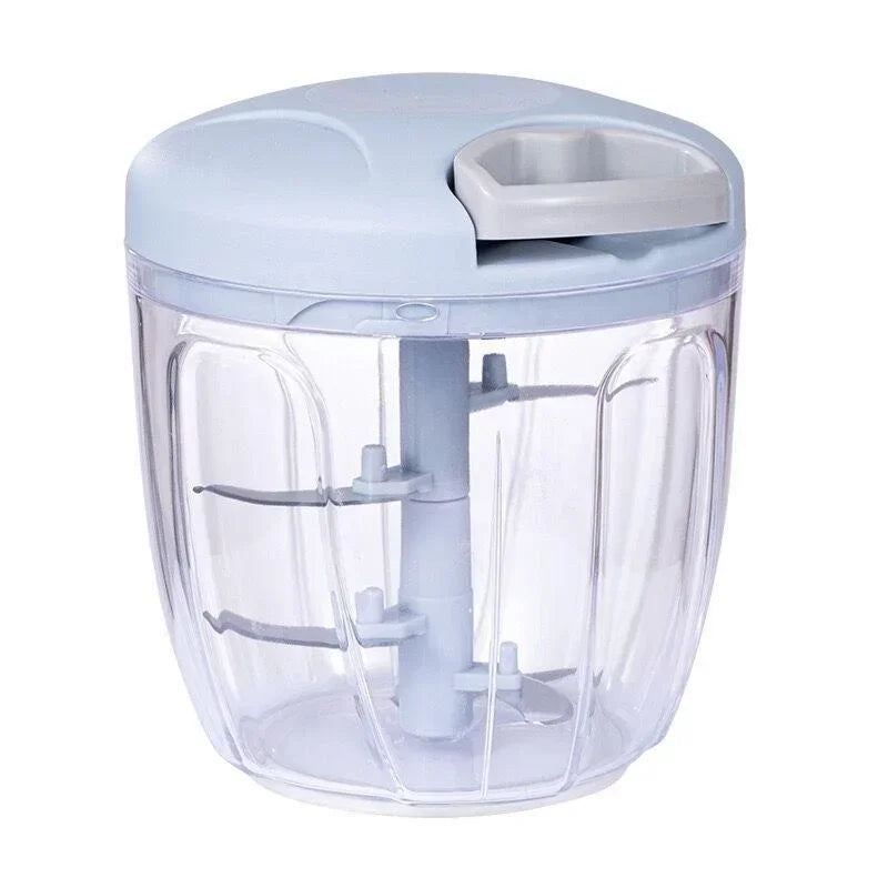 Bravura – Moedor Manual de Carne 500/900ml com Triturador de Alho e Cortador de Legumes Giratório