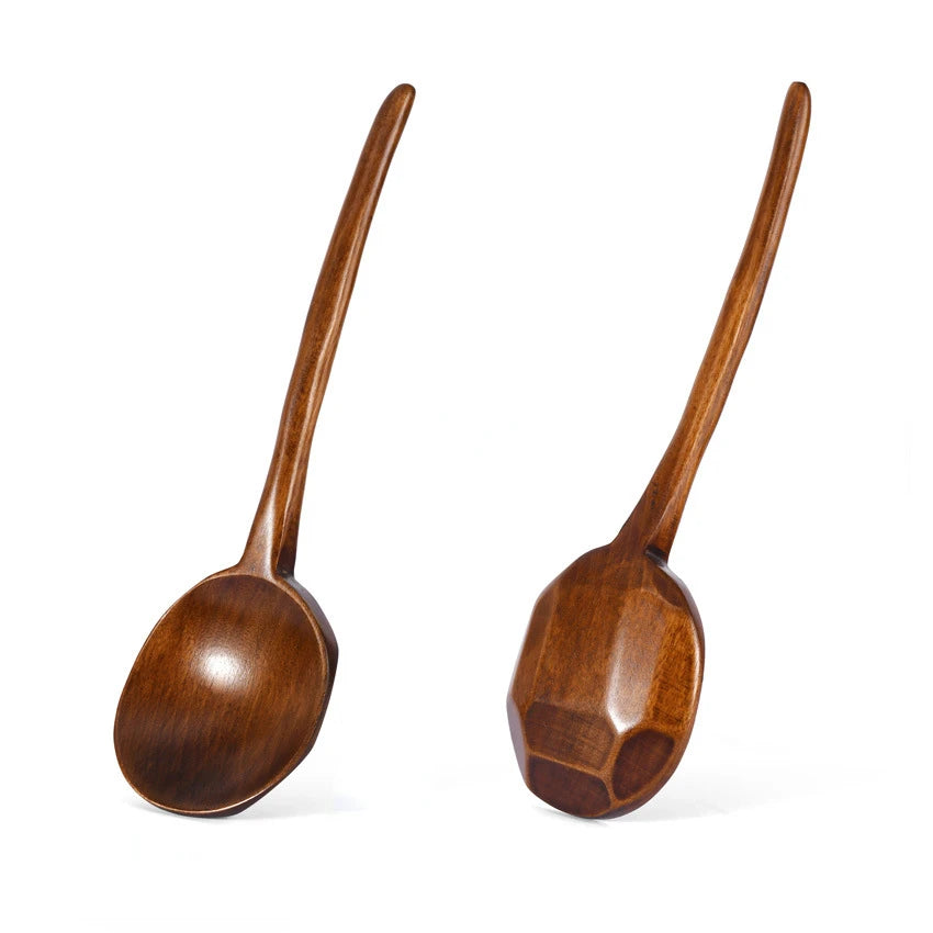 Hinoki™ – Colher Japonesa de Madeira com Cabo Longo