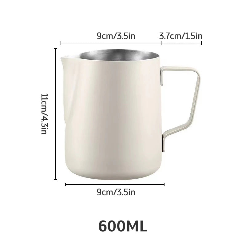 Jarra de Aço Inox para Espumar Leite Profissional