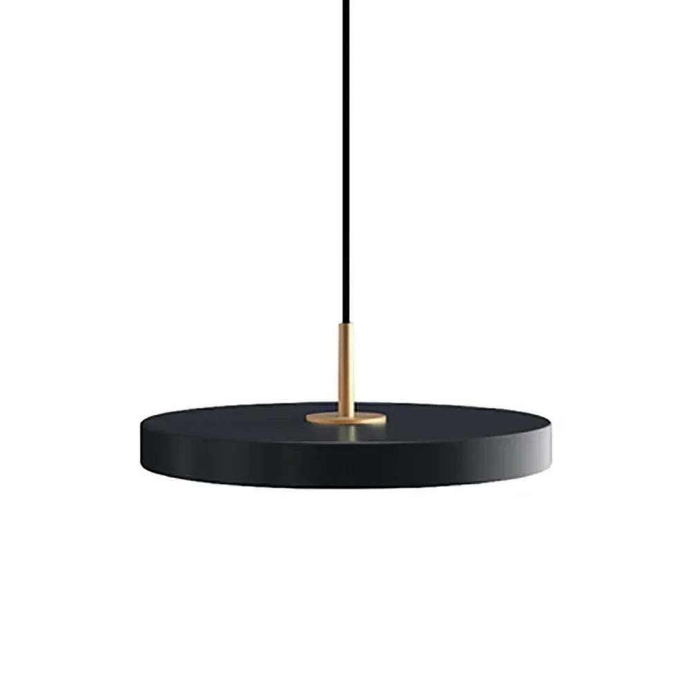 Lustre PLATE Pendente Nórdico de Metal com LED
