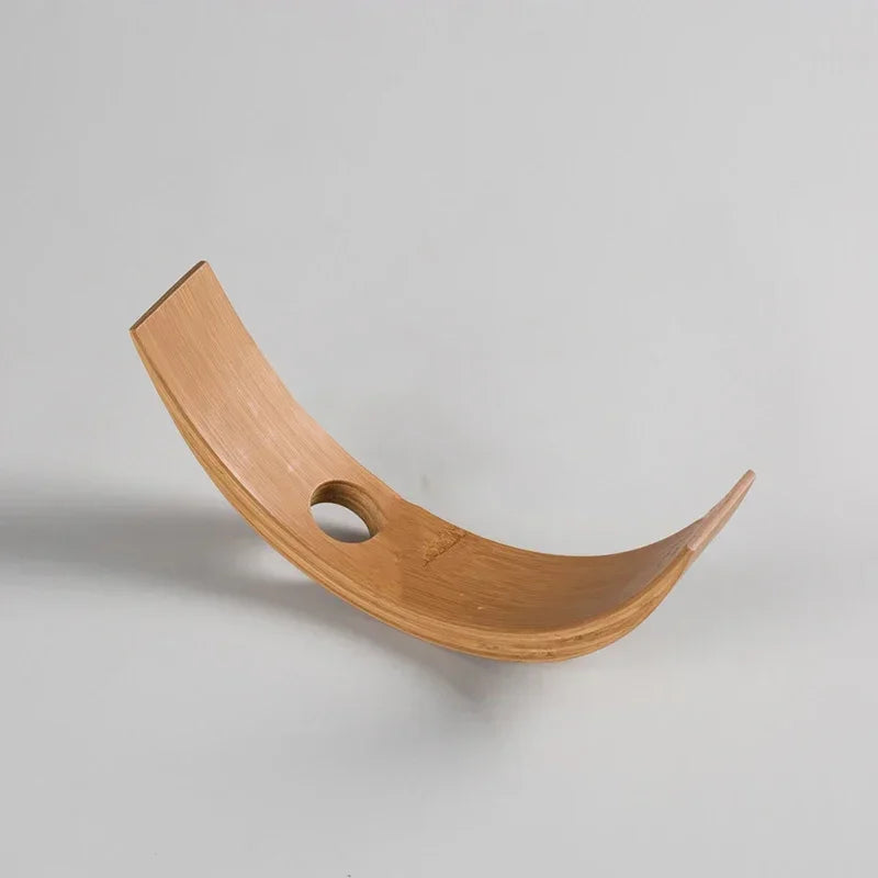 Suporte de Garrafa de Vinho em Madeira Bambu Decorativo