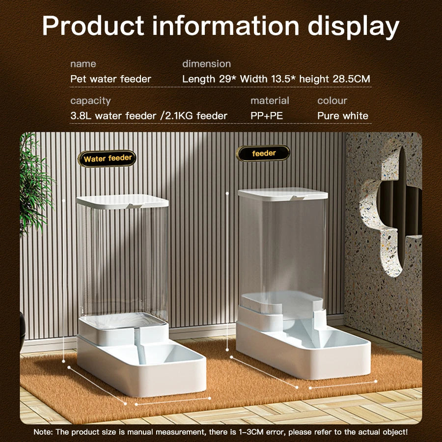Comedouro e Bebedouro Automático para Gatos e Cães