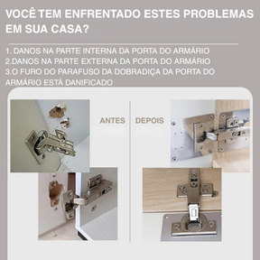 Placa de Reparo em Aço Inoxidável (Parafusos inclusos)
