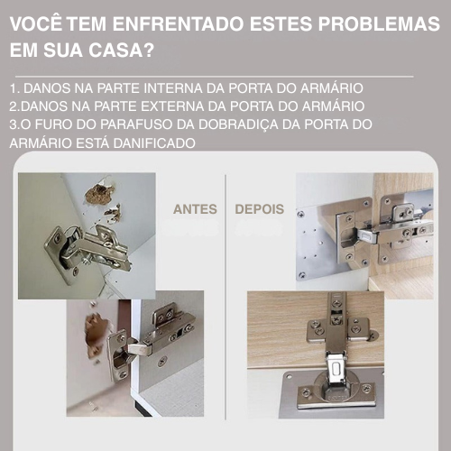 Placa de Reparo em Aço Inoxidável (Parafusos inclusos)