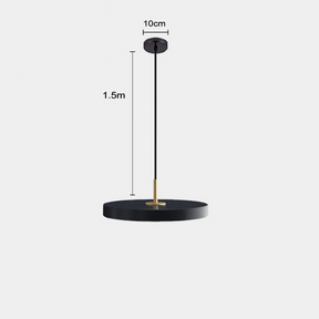 Lustre PLATE Pendente Nórdico de Metal com LED