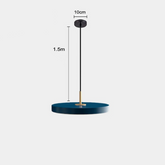 Lustre PLATE Pendente Nórdico de Metal com LED