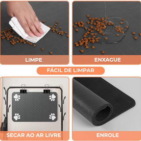 Tapete Absorvente Impermeável para Tigela de Pet