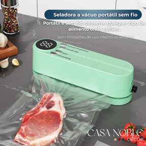 Hermetia – Seladora a Vácuo Portátil USB Recarregável com Função 3 em 1