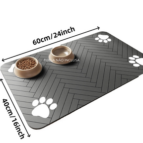 Tapete Absorvente Impermeável para Tigela de Pet