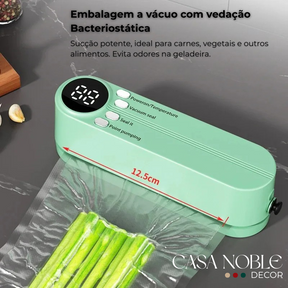 Hermetia – Seladora a Vácuo Portátil USB Recarregável com Função 3 em 1
