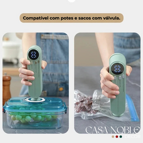 Hermetia – Seladora a Vácuo Portátil USB Recarregável com Função 3 em 1