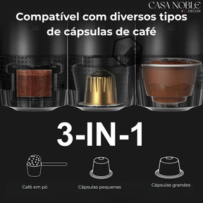BrewTrip™ – Cafeteira Expresso Portátil 3 em 1 Sem Fio