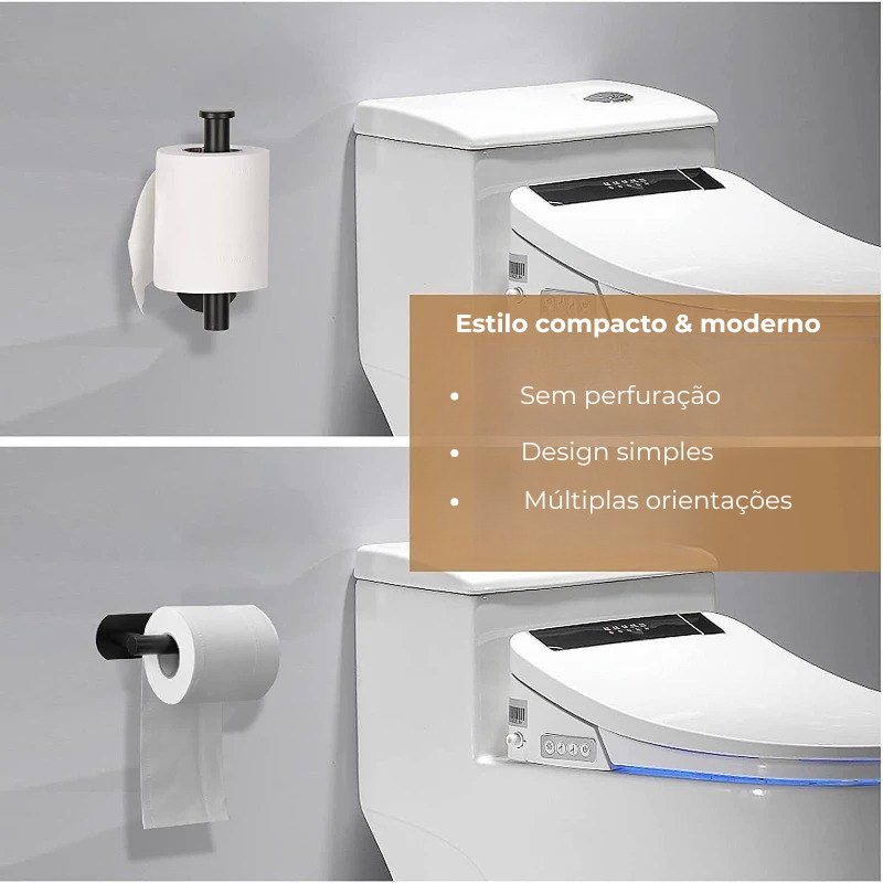 Fixa Fácil Max – Suporte de Papel Sem Furo 2 em 1