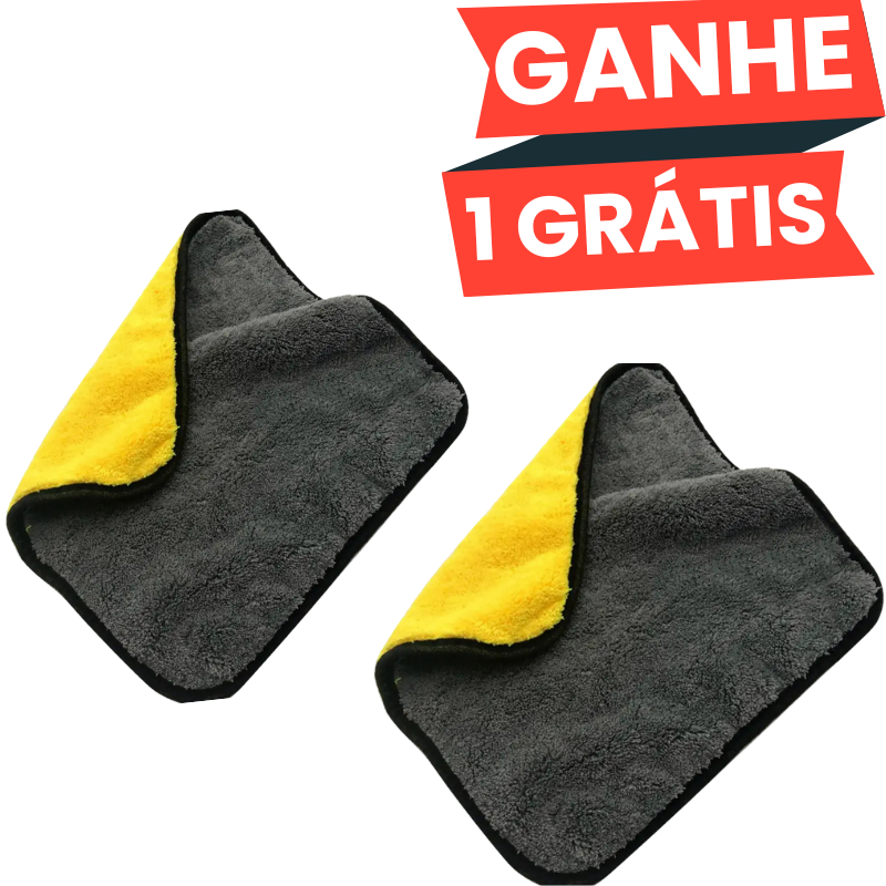 (COMPRE 1 GANHE +1 GRÁTIS )Pano de Microfibra com Textura Esponja de tecnologia AutoLustra™
