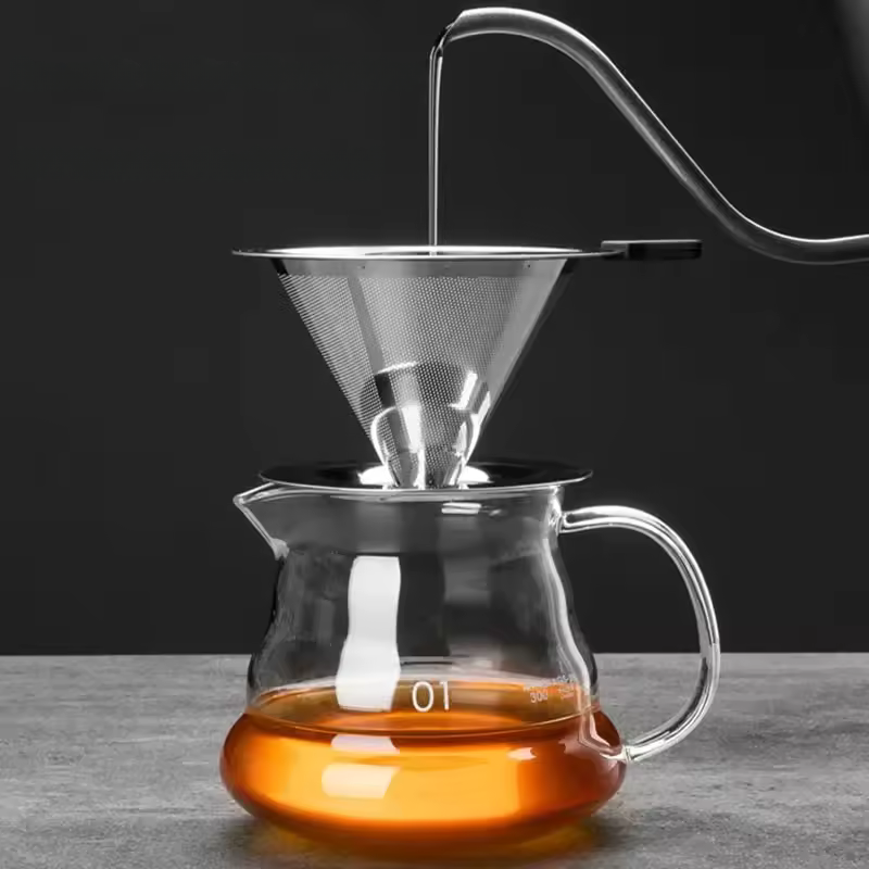 Filtro de Café Reutilizável em Aço Inox para Coagem Manual