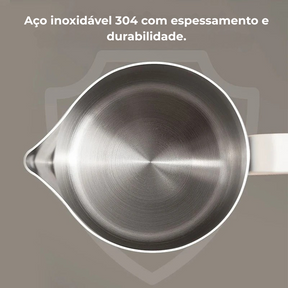 Jarra de Aço Inox para Espumar Leite Profissional