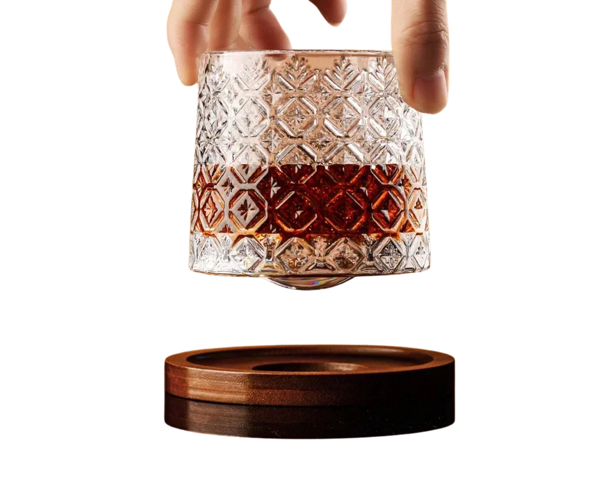 Orbisu – Copo de Cristal Rotativo para Whisky