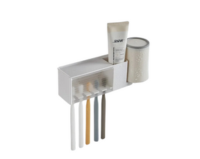 Suporte de Escovas e Creme Dental com Ventosa