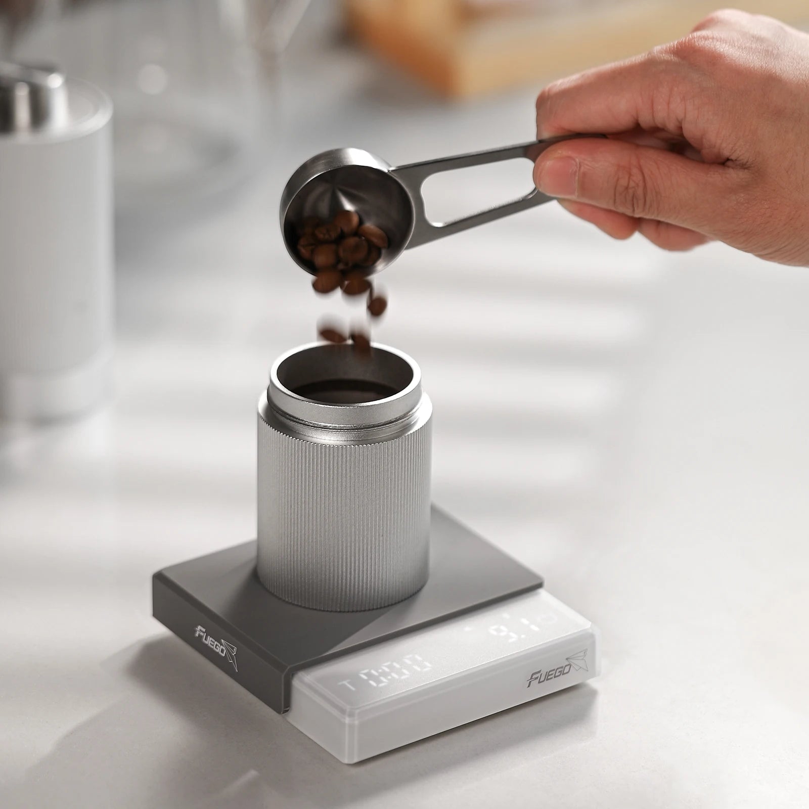 Balança Digital de Alta Precisão com Timer para Café e Espresso