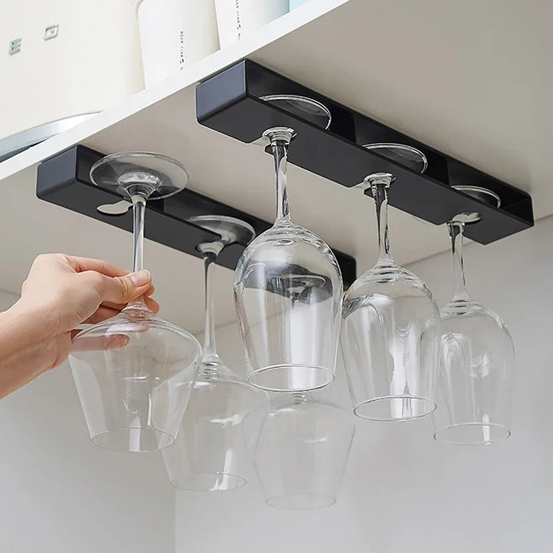 Suporte de Taças de Vinho para Montagem Sob Armário