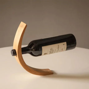 Suporte de Garrafa de Vinho em Madeira Bambu Decorativo