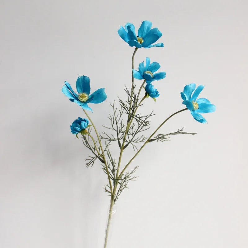 Flor Artificial de Camomila em Seda 60cm