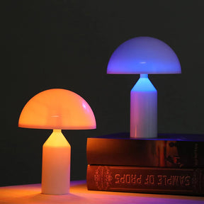 Lumaire – Luminária de Cabeceira Estilo Cogumelo com Controle de Brilho e Cores – Funcionamento a Pilha